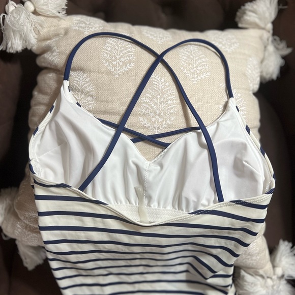 🌺 2/$8🌺 Blue-Striped One Piece Swimsuit - Picture 5 of 7